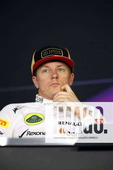 Finnish F1 Driver Kimi Raikkonen Of Lotus Attends A Press Conference