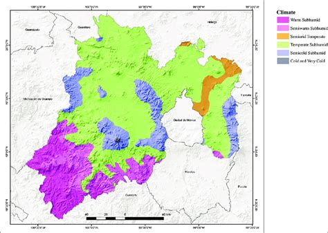 Mexico Map With Climate Zones