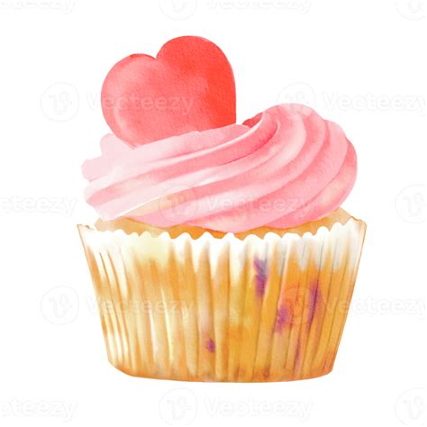 Watercolor Cupcakes Clipart Png