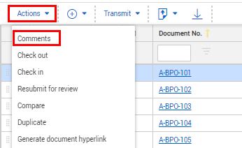 ineight document adding comments  documents