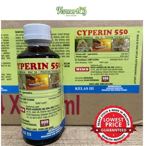 100ML Cyperin 550 Wesco Racun Serangga Shopee Malaysia