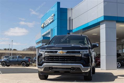 Indian Polis Circa Marzo Chevrolet Silverado Display