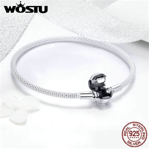 WOSTU New Arrival Real 925 Sterling Silver Forever Love Bracelet For