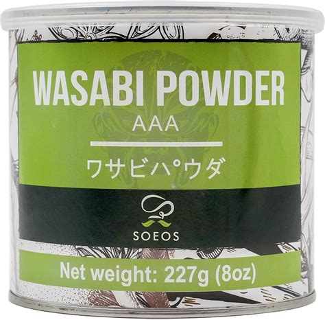 Soeos Premium Wasabi Powder 8oz 227g Wasabi Powder With Real Wasabi