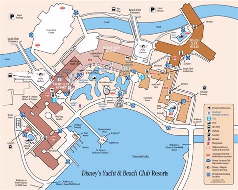 Resort Map | Disney 's Beach Club Resort | Florida