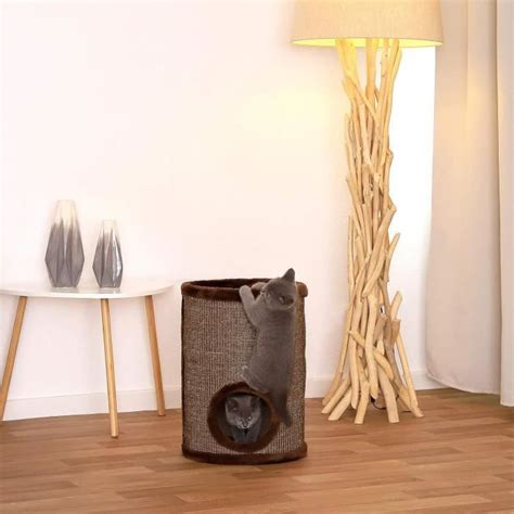 Tonneau Griffoir Arbre À Chat Colonne Avec Sisal Pour Gratter Et