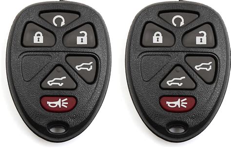 X Autohaux 2pcs Ouc60270 6 Buttons Key Fob Remote Control