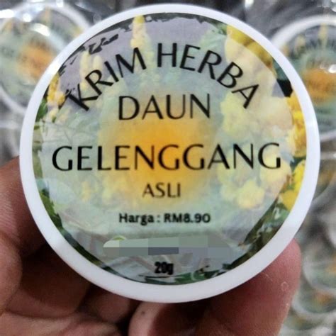 Krim Ug Ubat Gatal Herba Daun Gelenggang 20g Ubat Gatal Bisul Kudis