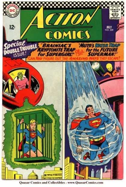 Superman Supergirl Water Brainiac Kryptonite Curt Swan Dc