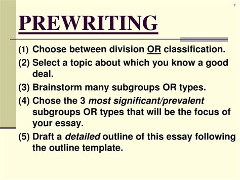 Ppt Division Or Classification Essay Powerpoint Presentation Free Download Id 1017430