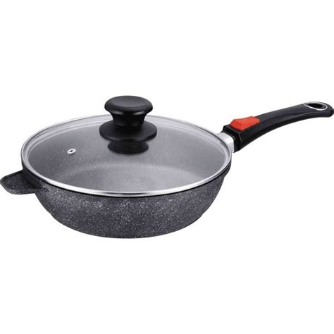 Sauteuse Cm Fonte D Aluminium Effet Pierre Avec Poign E Amovible