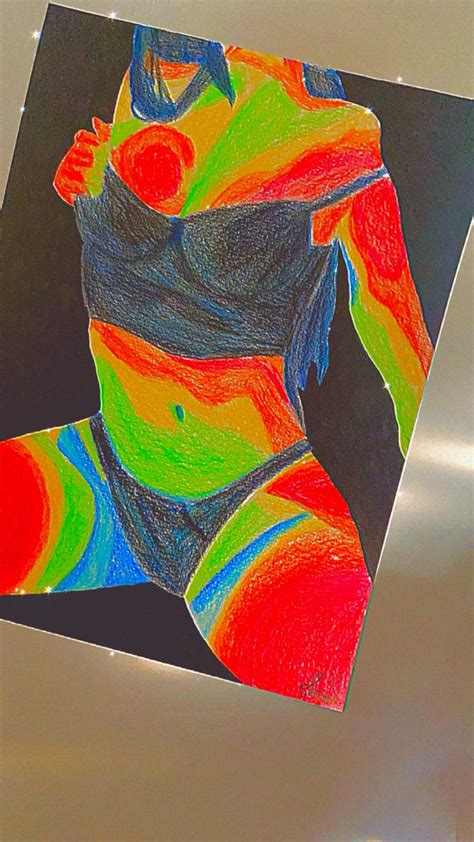 Thermal Body Art Dessin abstrait Peintures de corps féminin