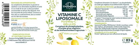 Vitamine C Liposomale Pureway C Mg De Vitamine C Par Dose