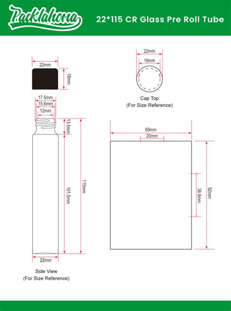 Mm Glass Pre Roll Tubes Packlahoma