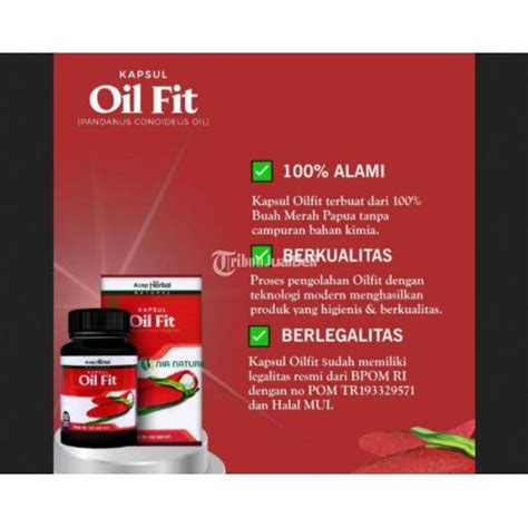 Oil Fit 100 Original Di Kapsul Minyak Buah Merah Papua Di Bandung