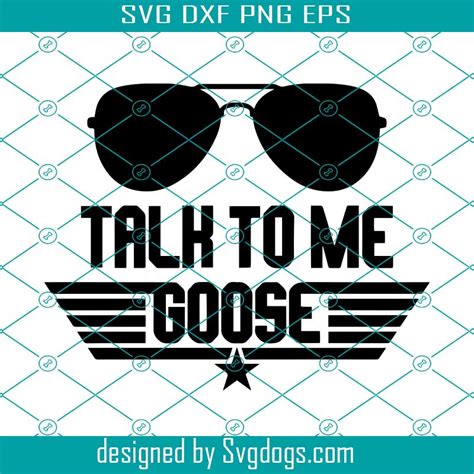 Talk To Me Goose Svg Top Gun Svg Navy Svg Jet Fighter Svg Tom