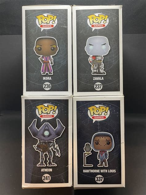 Funko Pop Vinyl Destiny Atheon 241 Ikora 236 Zavala 237 Hawthorne 337