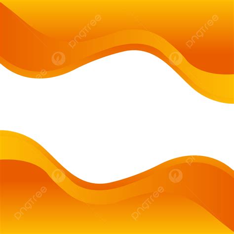 Wavy Shape Vector Hd Images Orange Wavy Shapes On Transparent