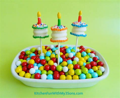 Kitchen Fun With My 3 Sons: Tiny Cookie Birthday Cake Pops to celebrate ...