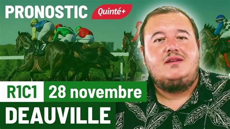 Pronostic PMU Quinté Flash à Deauville R1C1 du 28 novembre 2023 YouTube