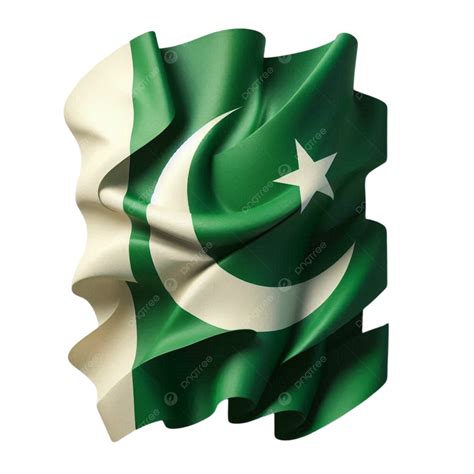 bandera de pakistan  ondeando sobre fondo transparente png dibujos