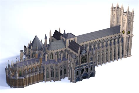 3d Model Of Westminster Abbey Church