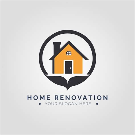 Premium Vector | Home renovation logo concept for company and branding