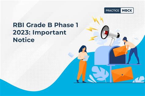 RBI Grade B Phase 1 2023 Important Notice