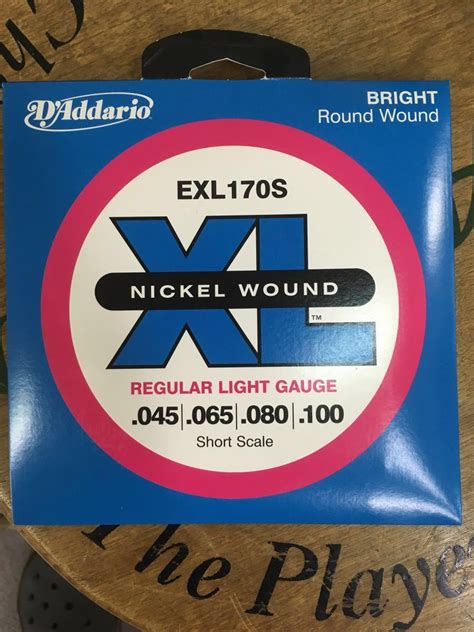 新品D Addario ダダリオ EXL170S Nickel Wound Bass Light 45 100 Short