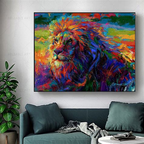 Top Imagen Pinturas De Leones De Colores Abzlocal Mx