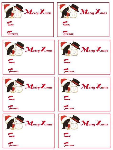 8 Best Christmas Gift Name Tags Printables PDF for Free at Printablee