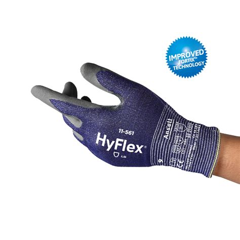 GUANTE DE SEGURIDAD HYFLEX RECUBRIMIENTO DE NITRILO COLOR GRIS