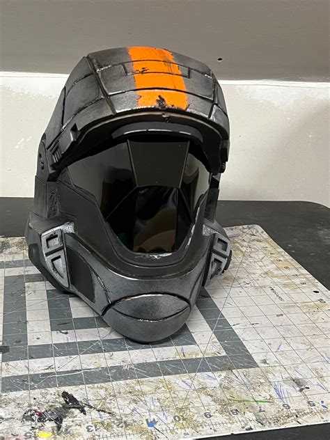 Eva Foam Halo Odst Inspired Fan Made Helmet One Stripe Etsy