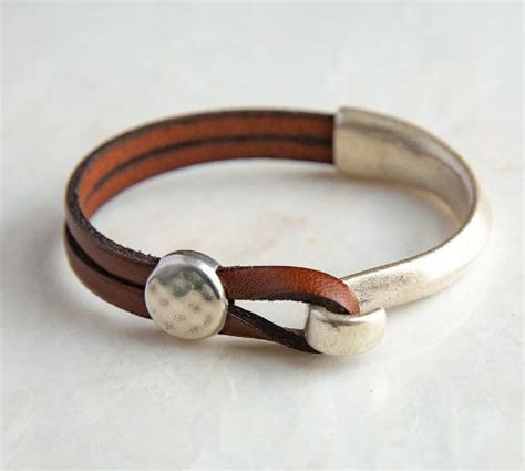 Leather Cuff Bracelet For Women Genuine Leather Wrap Etsy