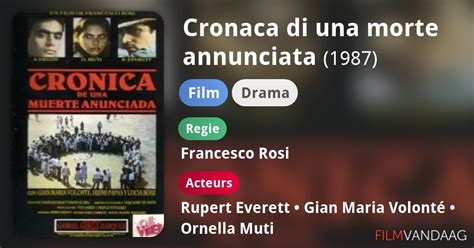 Cronaca Di Una Morte Annunciata Film Filmvandaag Nl