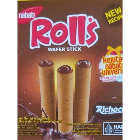 Jual Nabati Roll S Wafer Stick Richoco 20pcs Shopee Indonesia