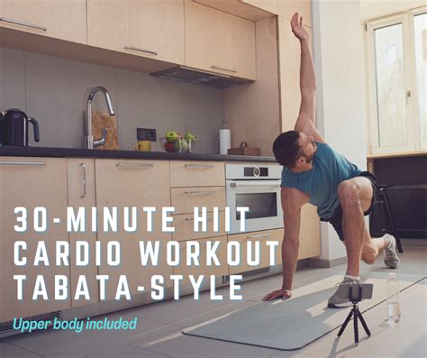 30 Minute HIIT Cardio Workout Tabata Style Upper Body Included