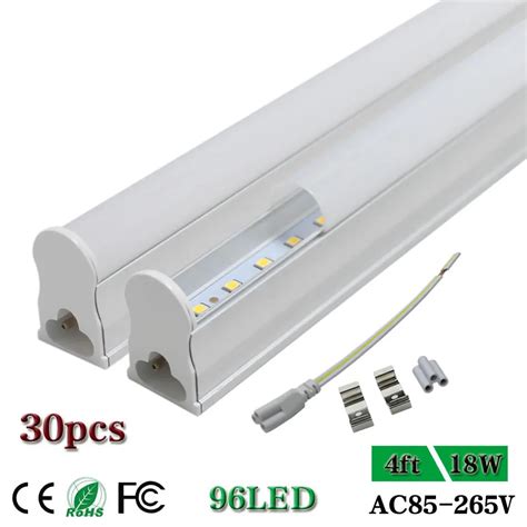 4ft Led Tube Light 48 T5 Integrated Single Fixture Fluorescent