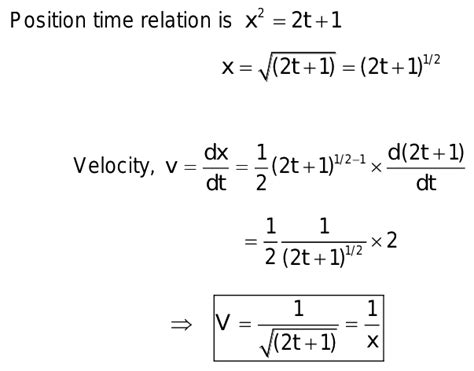 A Particle Moves In A Straight Line And Its Position X At Time T Is