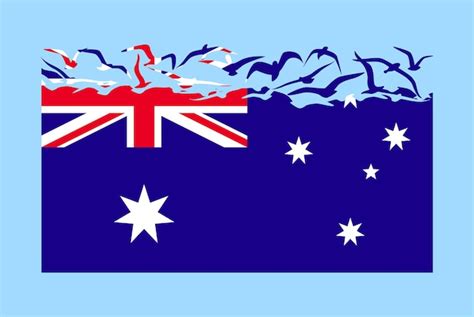 Premium Vector | Australia flag with freedom concept Australia flag ...