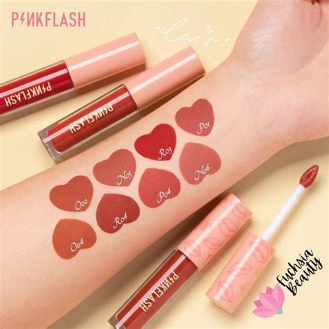 Jual Pinkflash Lipcream Lasting Matte Lipstick Oh My Kiss Hot Colours