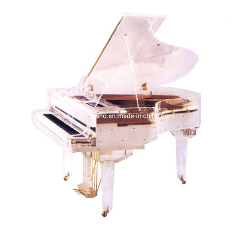 Middleford Handcrafted Transparent Crystal Grand Pianos Luxury Home