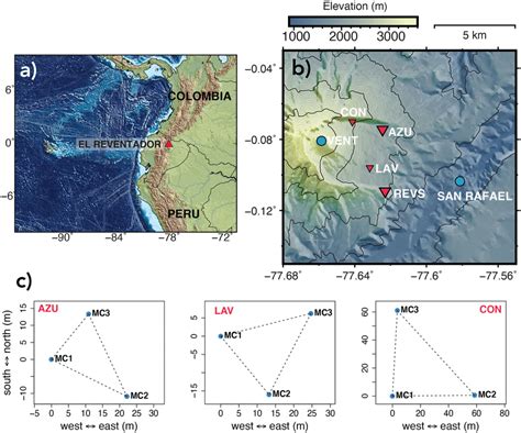 Network of infrasound arrays deployed at Volcán El Reventador a