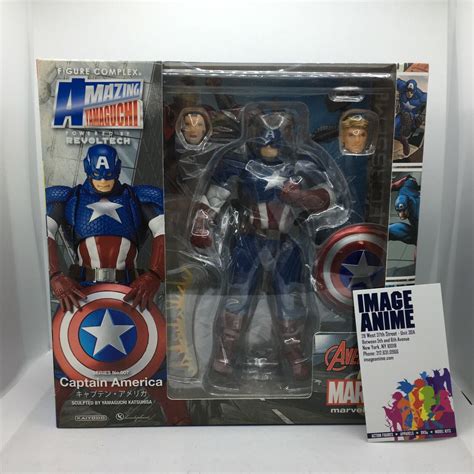 Revoltech Amecomi Yamaguchi Captain America Action Figure Nyc Seller