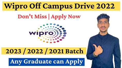 Wipro Recruitment 2023 Wipro Hiring 2022 2023 Freshers Wipro Off Campus Drive 2023 Youtube