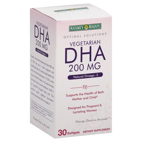 Natures Bounty Optimal Solutions Vegetarian Dha 200 Mg Softgels Shop