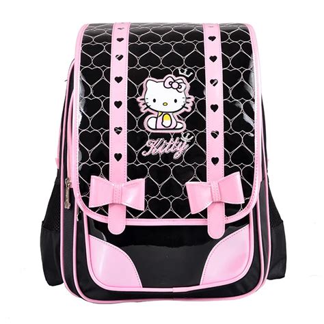 2015 Children School Bags Hello Kitty Backpacks Girls Cute Pu Backpacks