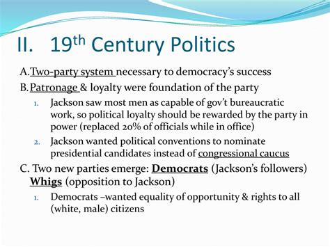 Jacksonian America The Rise Of Mass Politics And Manifest Destiny Ppt Download