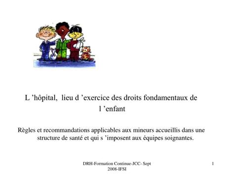 PPT L hôpital lieu d exercice des droits fondamentaux de l enfant