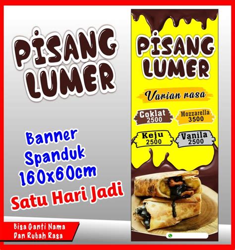 Spanduk Banner Backdrop PISANG LUMERr Banner PISANG LUMER Spanduk